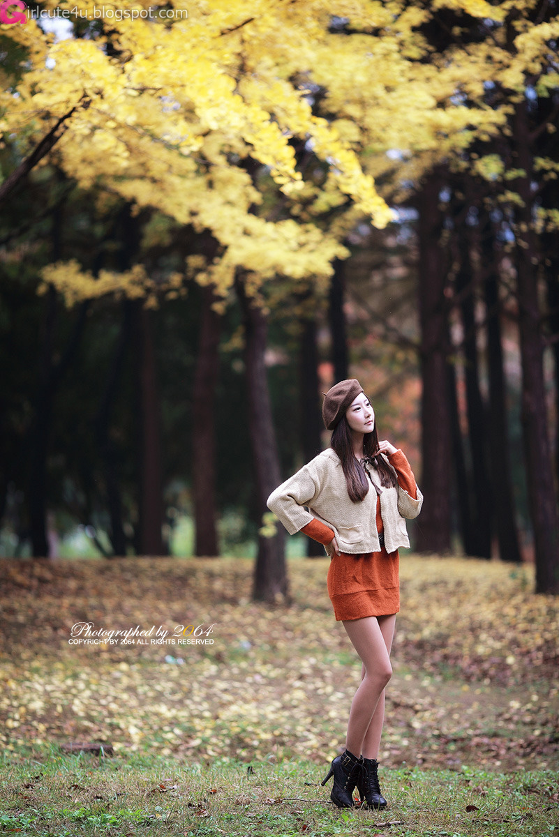 Xxx Nude Girls Park Hyun Sun Autumn Orange Dress