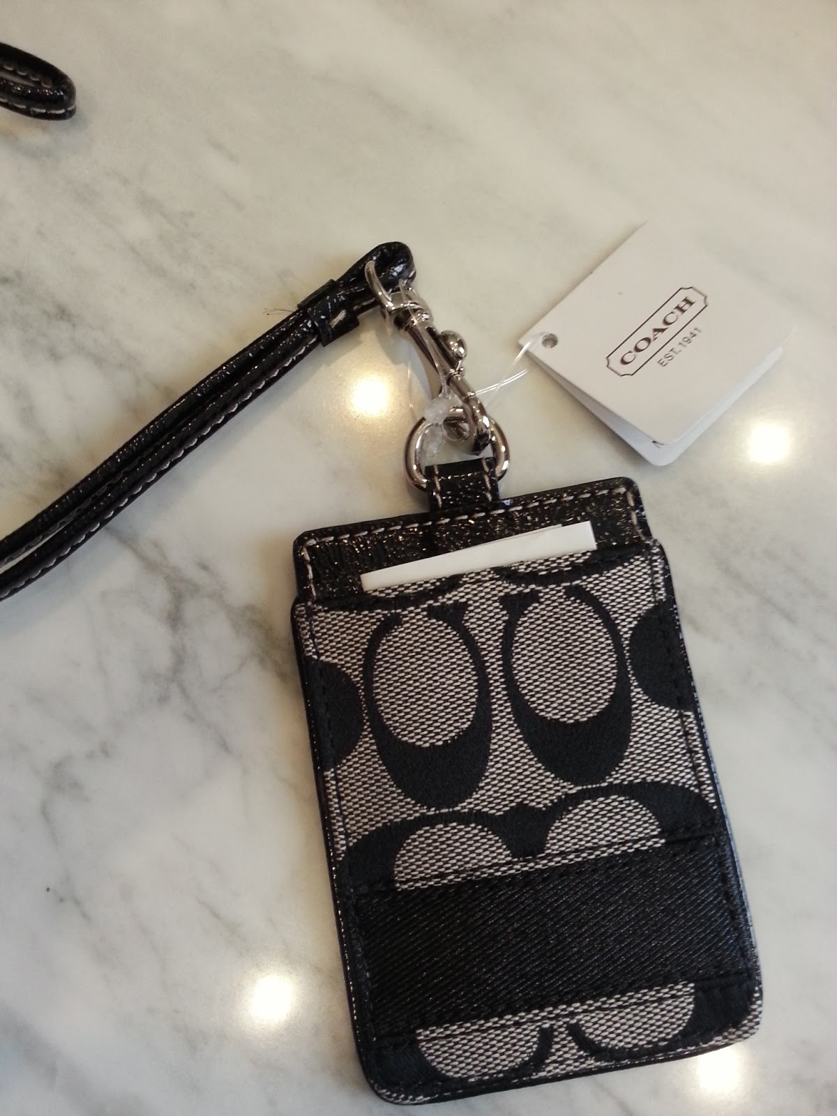 Pam's Coach & Kate Spade Blog COACH Lanyard ID Case (3 designs) S66