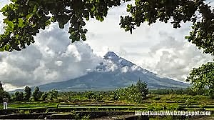 mt mayon volcano from cagsawa ruins