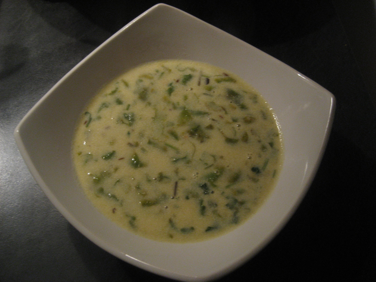 Gujarati Kadhi (Yogurt based savoury soup)