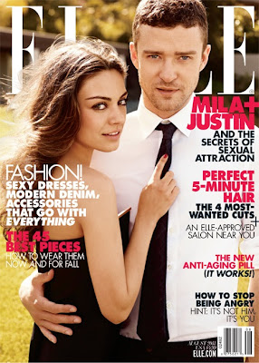 mila kunis and justin timberlake elle cover