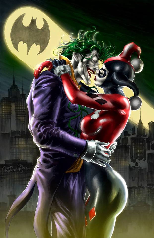 Joker & Harley Quinn - Mike Deodato - Cores por Marcos Martins