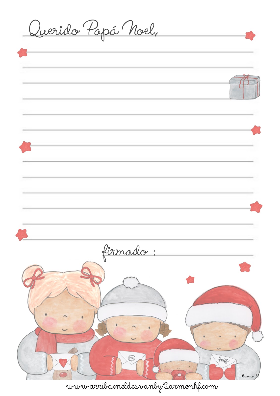 Carta Papa Noel Y Reyes Magos Gratis Para Imprimir
