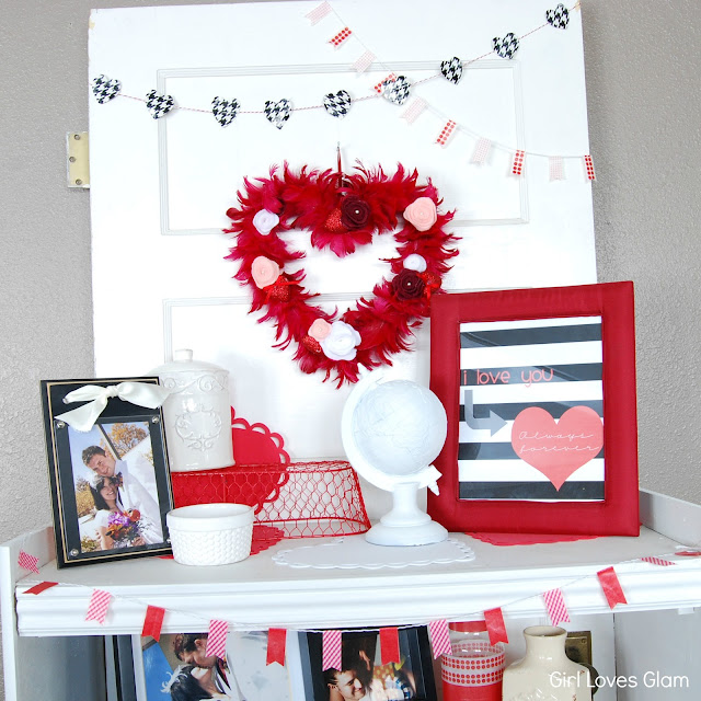 Valentine's Day Decor and Free Printable Valentine's Day Decor and Free Printable