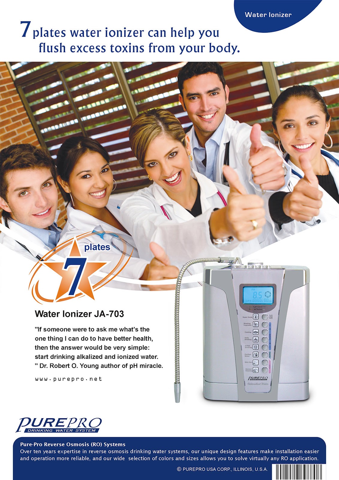 PurePro® USA Water Ionizer JA-703