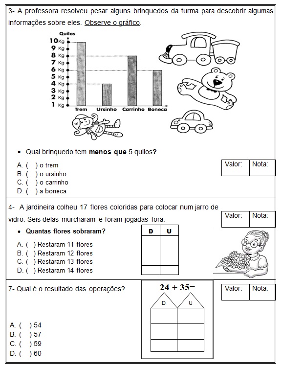 LINA COELHO, : ATIVIDADES E PROVAS DE MATEMÁTICA 2º ANO