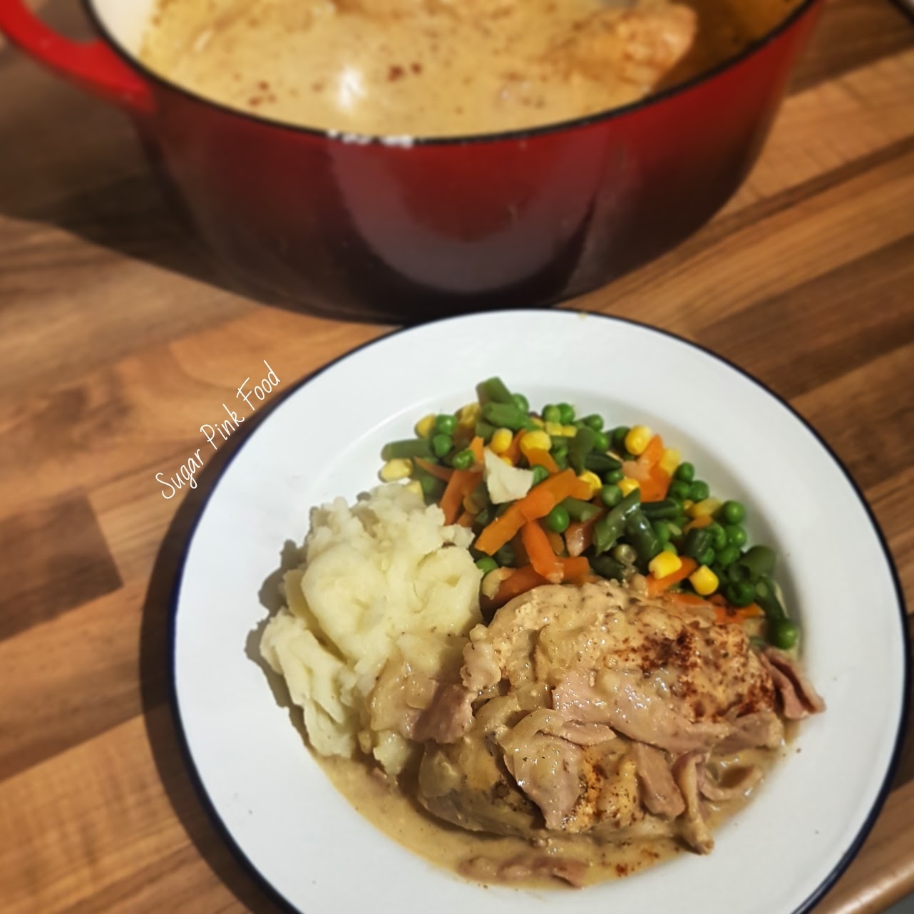 Chicken with Creamy Bacon Mustard Sauce Slimming World Sugar Pink Food