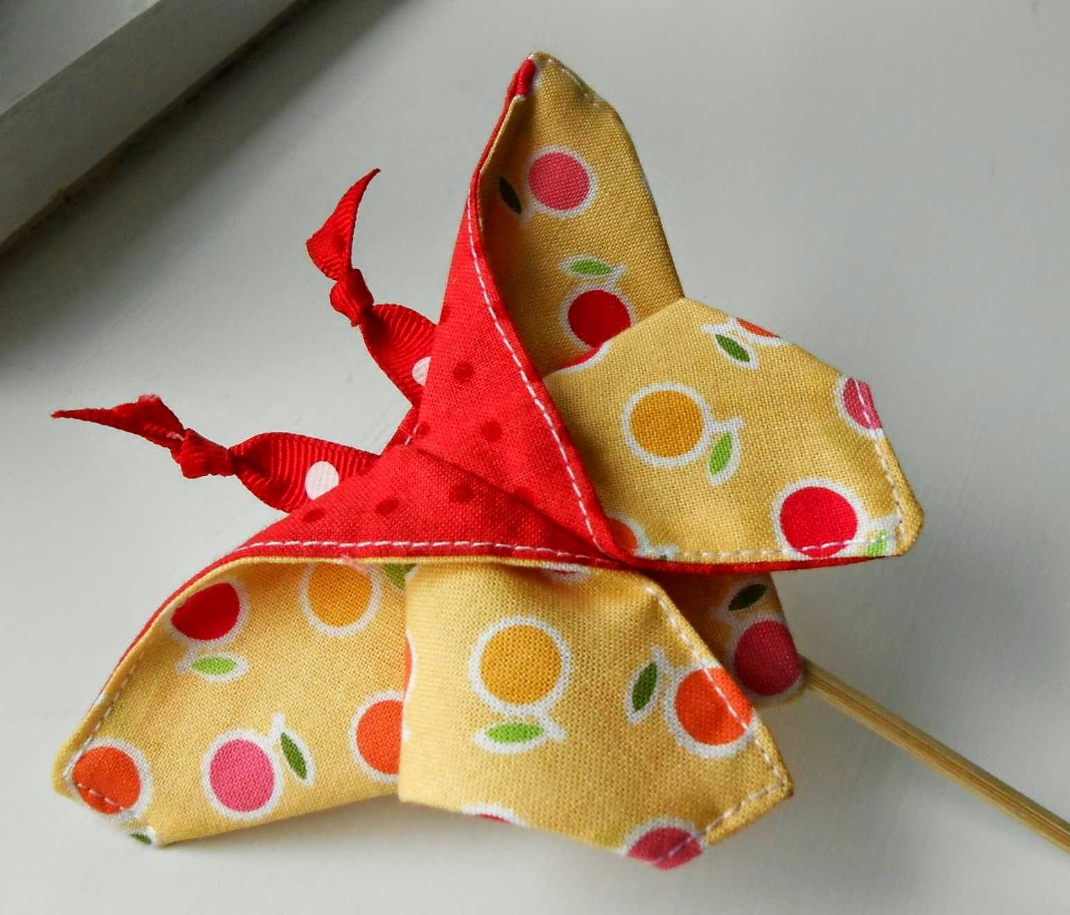 The Patchsmith: Origami Fabric Butterflies from Across the Pond