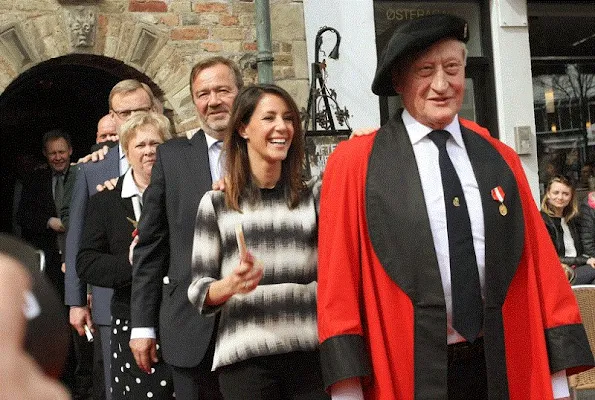 Princess Marie of Denmark admitted Saturday, April 18, 2015 in the Christian IV Guild of Jens Bang's House Aalborg.