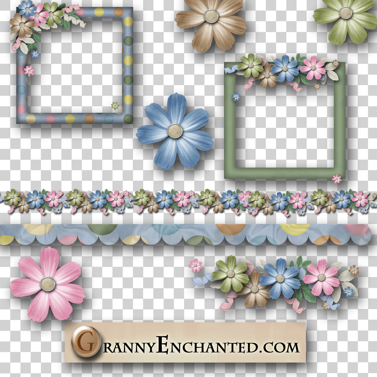 GRANNY ENCHANTED'S BLOG FREE LARGE DOTS DIGI SCRAPBOOK ELEMENTS