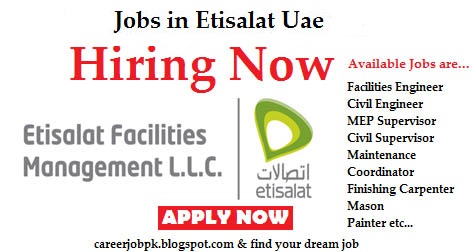 Jobs in Etisalat Telecom Dubai Jobs in Etisalat Telecom Dubai