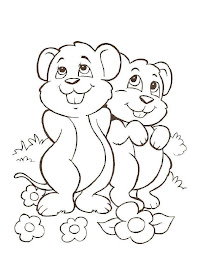 ardillas para colorear