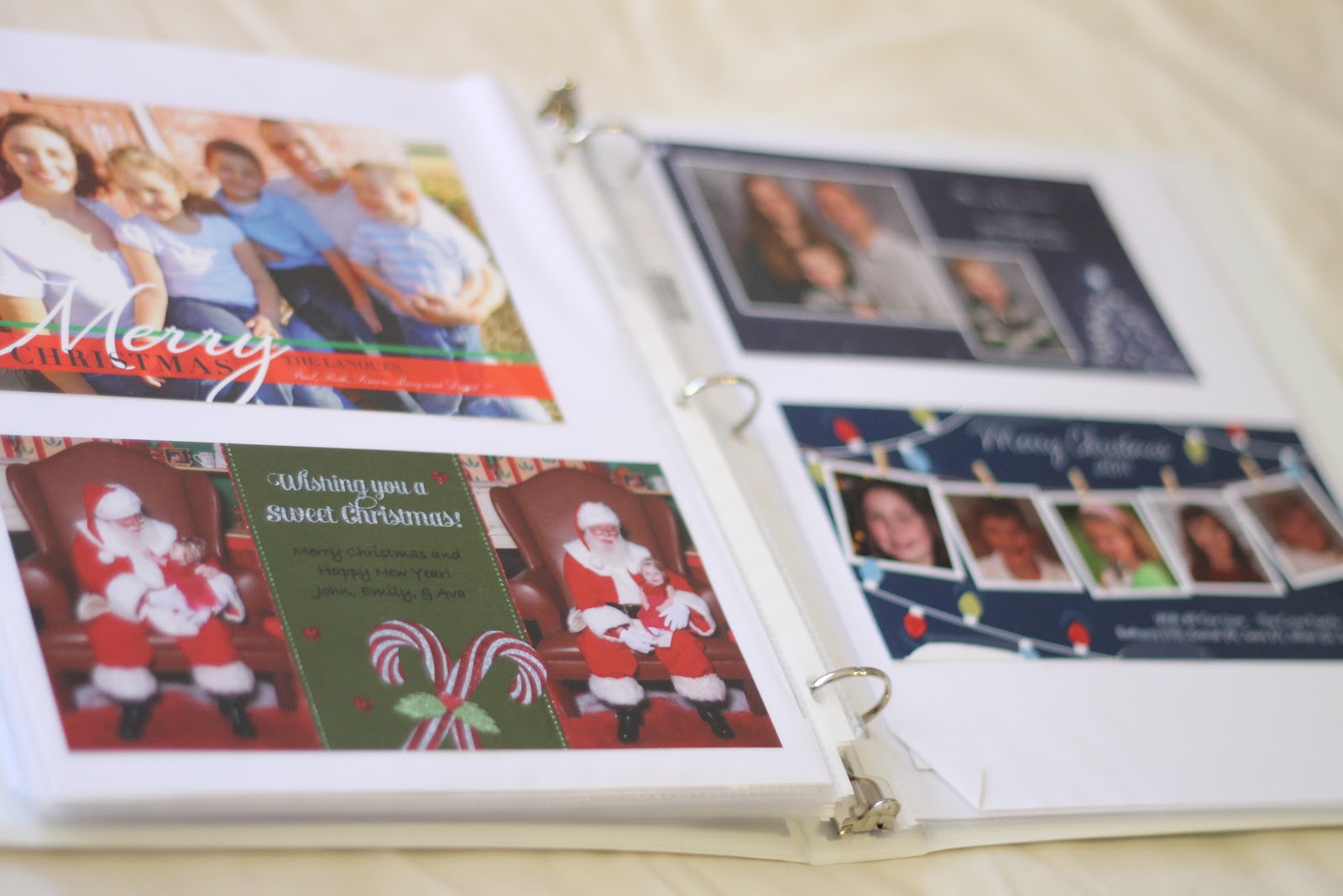 Christmas Card Binder: A Yearly Record Book - Catholic Sprouts