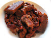 Kidney Bean Casserole with Mushrooms and Spicy Tempeh Strips