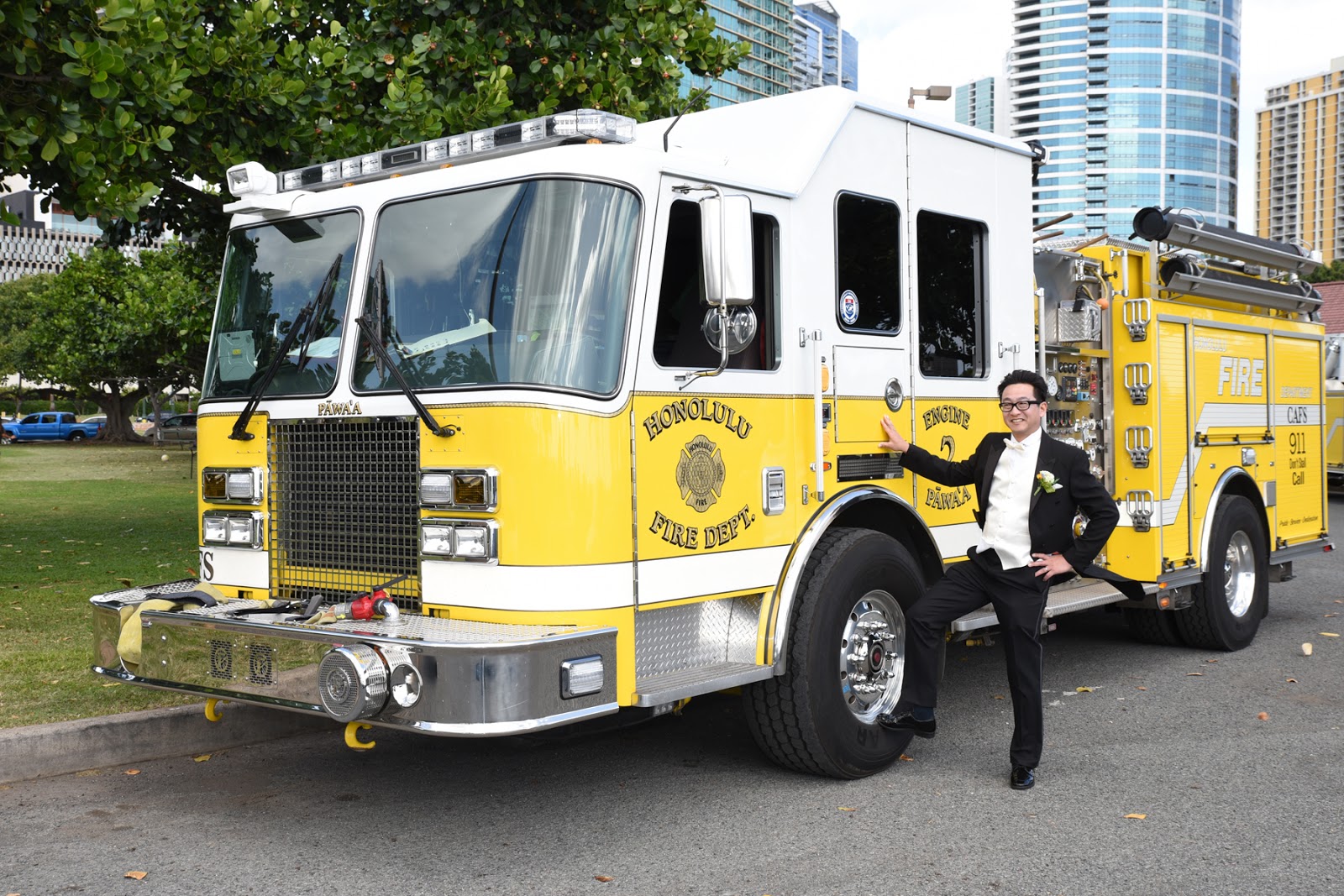 Oahu Photos Fire Truck Moment