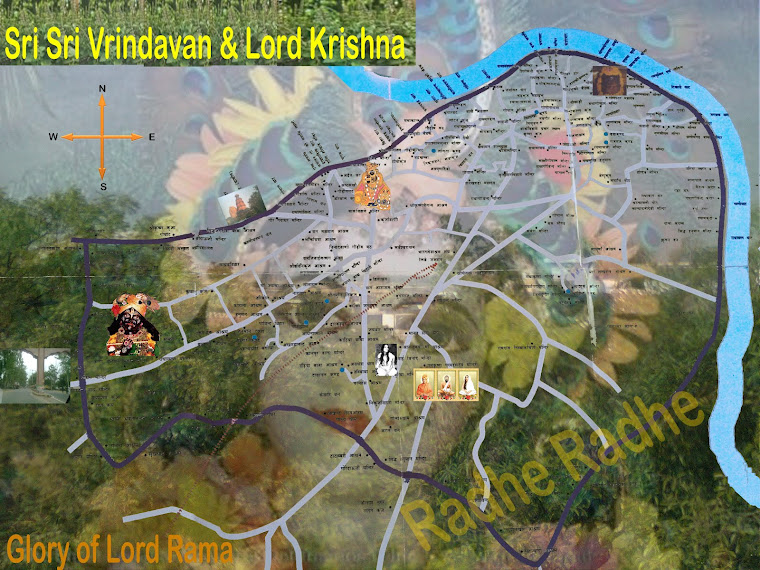 Sri Sri Vrindavan and Lord Krishna