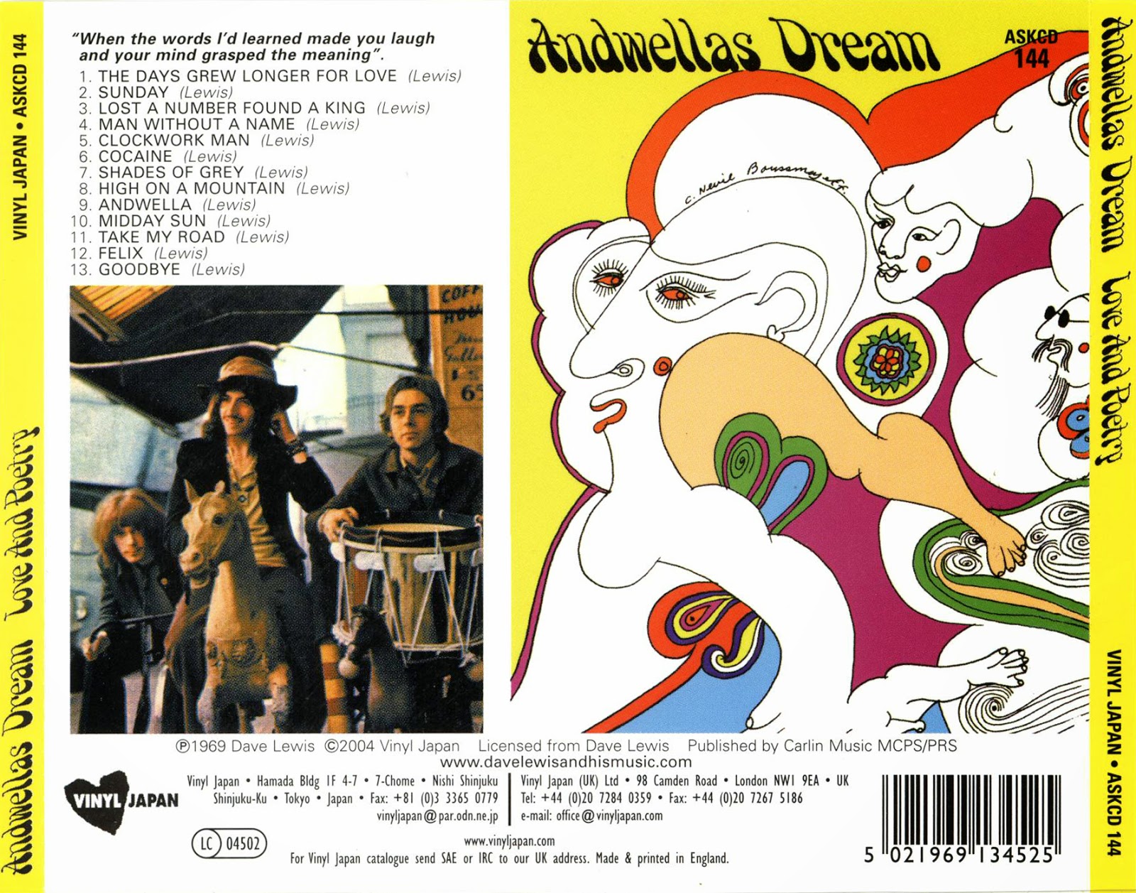 Love s dream. Andwella's Dream Love and Poetry 1969. Andwella группа. Andwella people's people 1971. Andwellas Dream Love and Poetry.