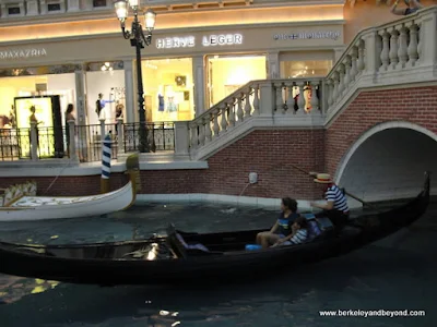 gondolas at The Venetian in Las Vegas