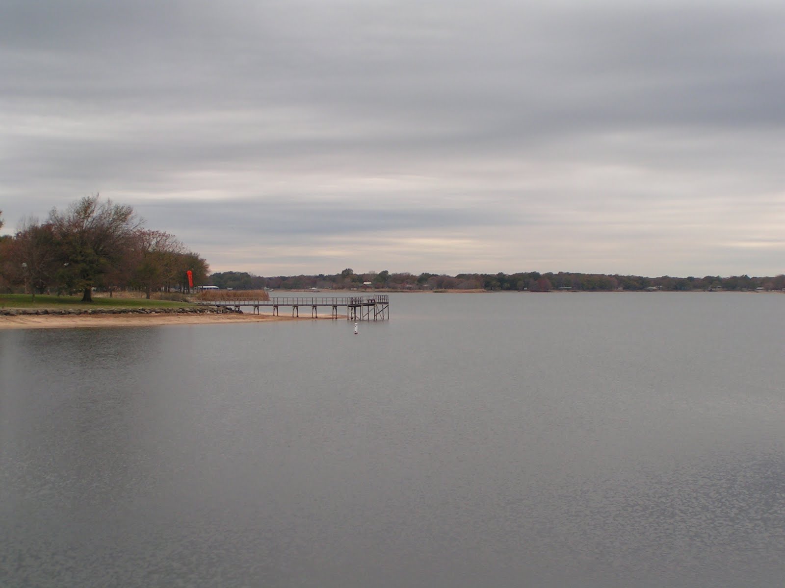 View from the Passenger Window Lake Bonham Recreation Area