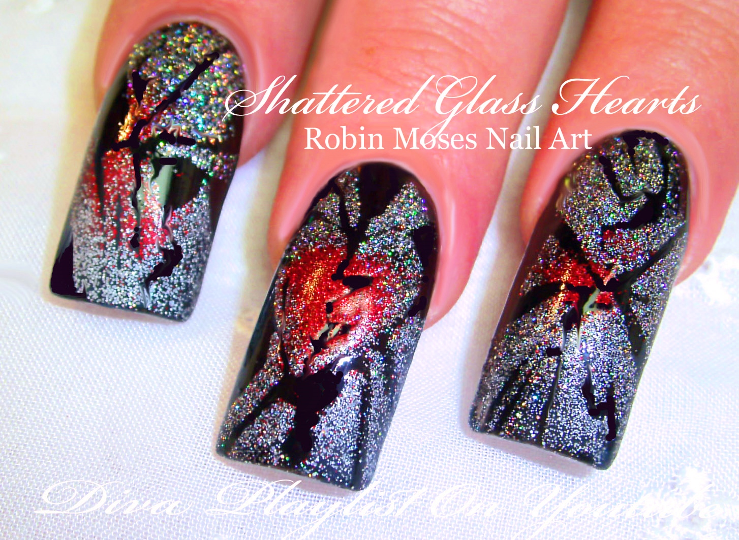 Nail Art by Robin Moses "cute valentine nails" "easy valentine nails