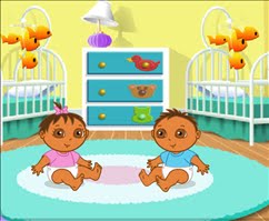 Dora's Playtime with the Twins Game - Play Nick Jr Games Online