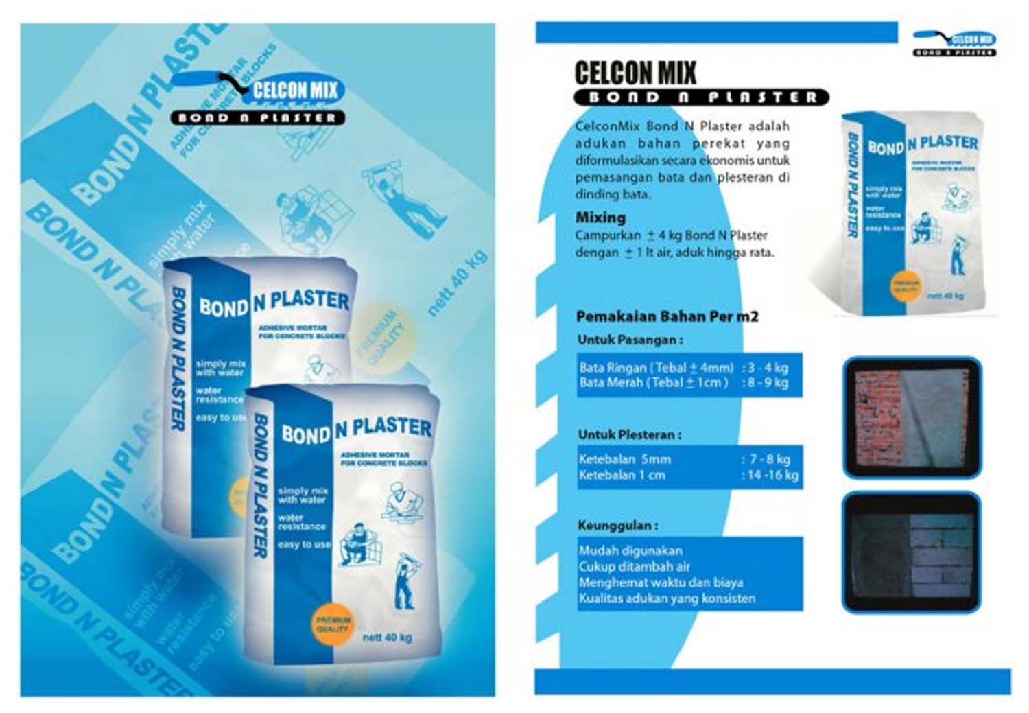 Mortar Instan CELCON MIX [SuplierMaterial] Pemasuk Material Bangunan