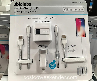 Power your Apple devices with the Ubio Labs Mobile Charging Kit with Lightning Cables