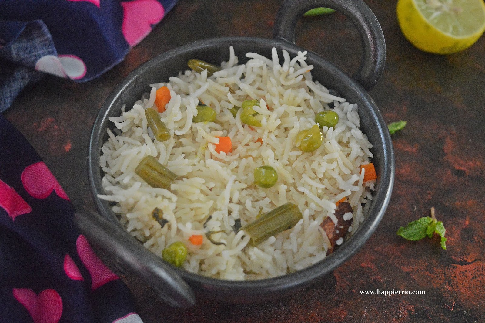 Vegetable Pulao Vegetable Pulao in Pressure Cooker Easy One Pot