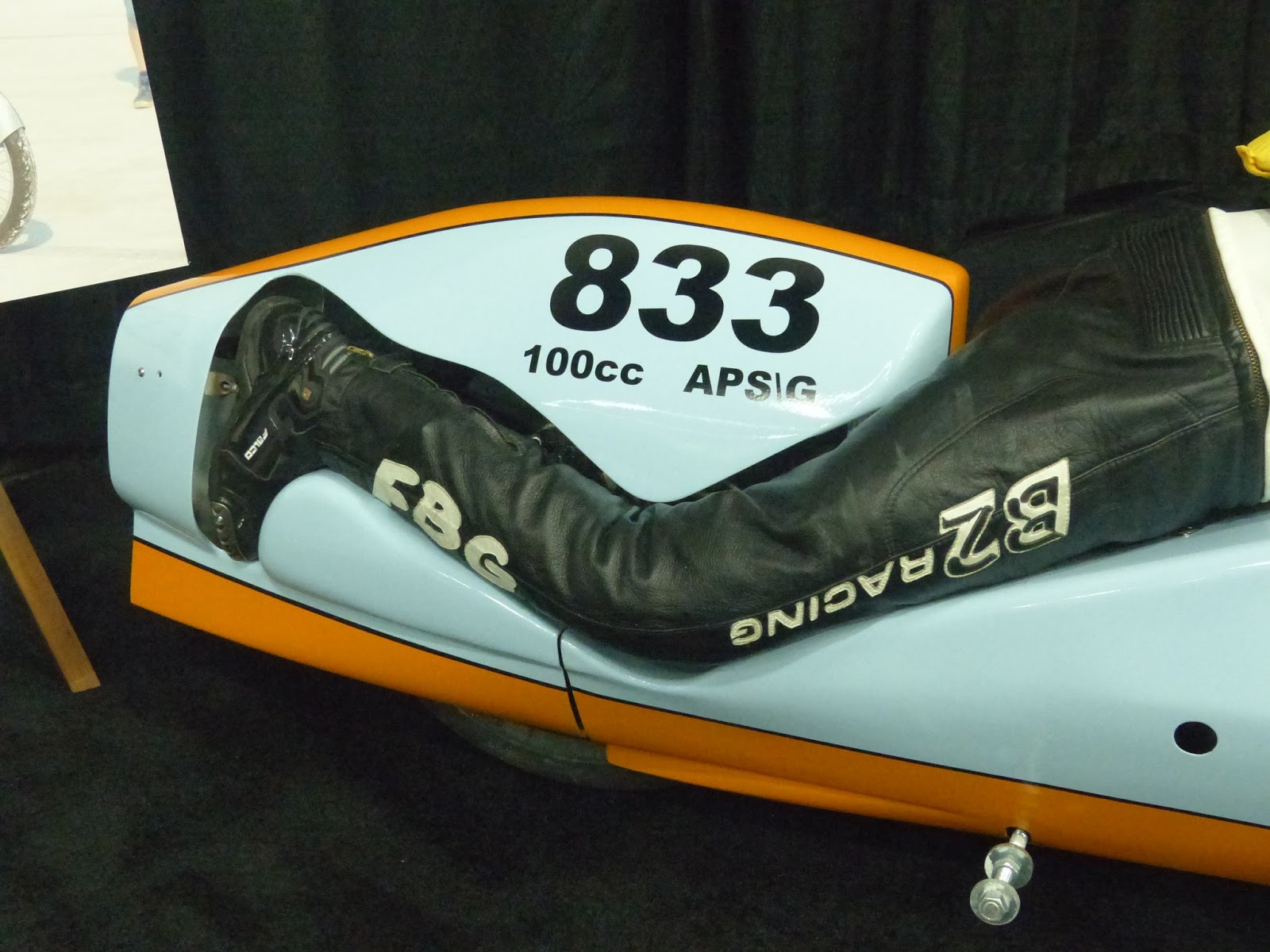 OldMotoDude: Land Speed Salt Flats Racer on display at the 2015