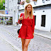 Wine Red Romper