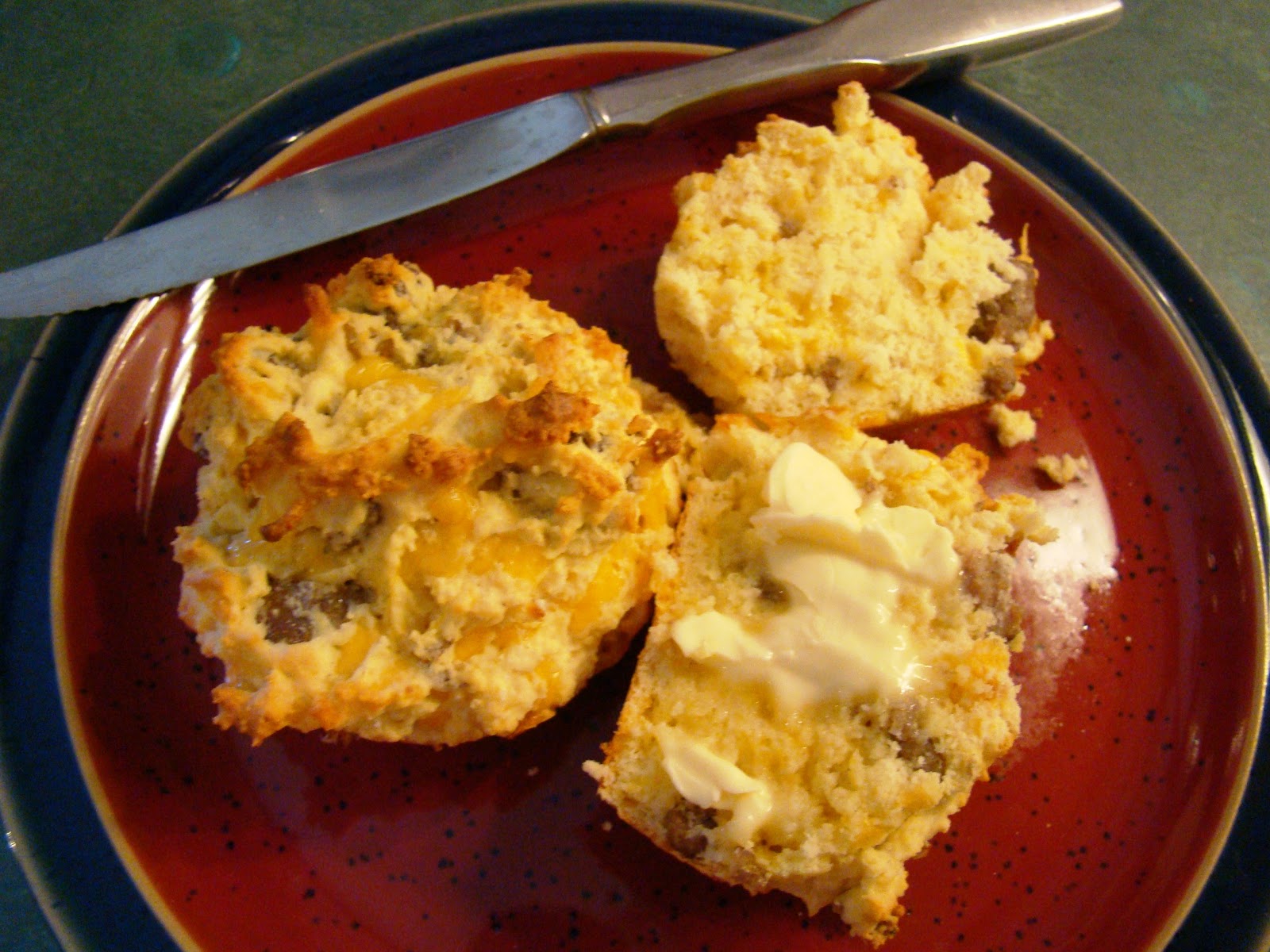 Soup Spice Everything Nice Cheese and Sausage Breakfast Muffins