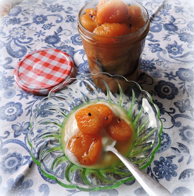 Dried Apricots in Cardamom Syrup