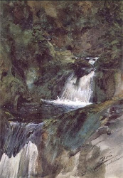 zorn anders waterfall landscape leonard watercolors oil paintings watercolor painting canvas outdoor artist landscapes illuminaries aqua watercolours visit portrait air