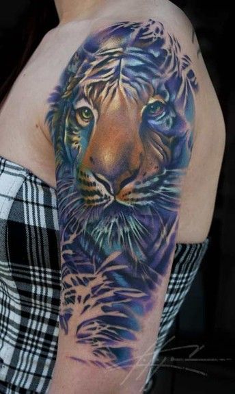 Tatuaje de tigre en 3D