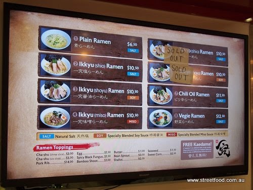 B Kyu Ramen Ikkyu Japanese Sussex Centre Food Court Chinatown