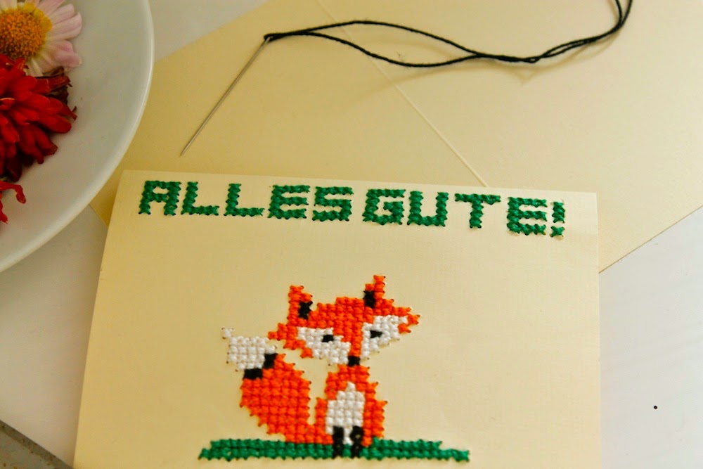 Tulip & Lily DIY Embroidered Greeting Cards