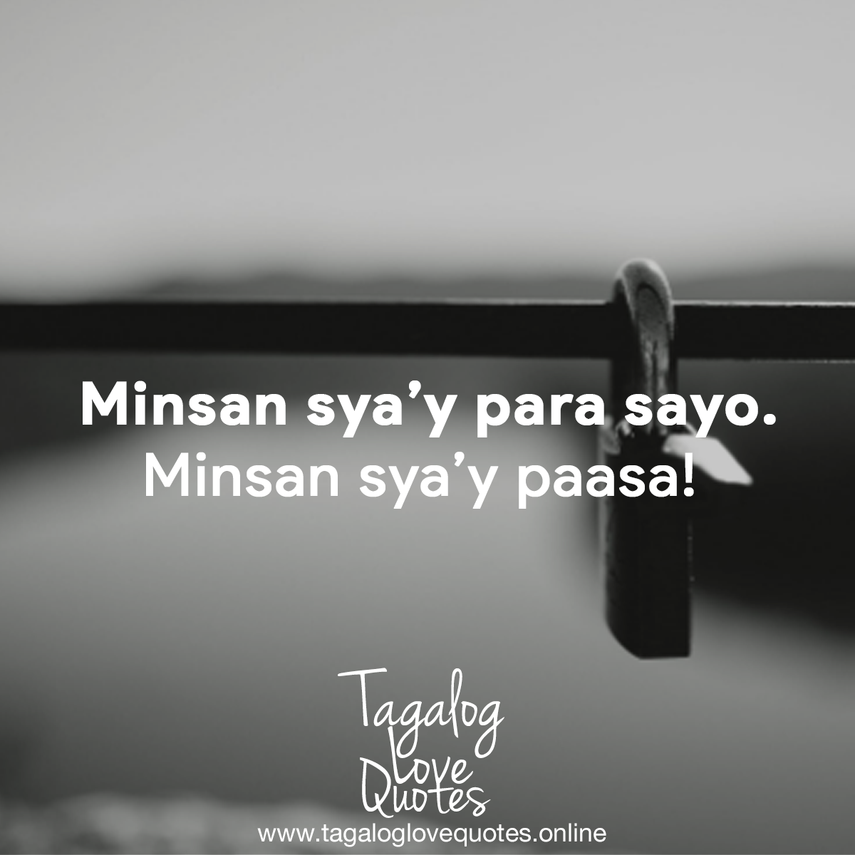 Minsan sya'y para sayo