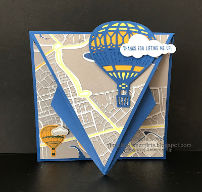 Stampin' Up! Up & Away card by Angela Lovel, Angela's PaperArts