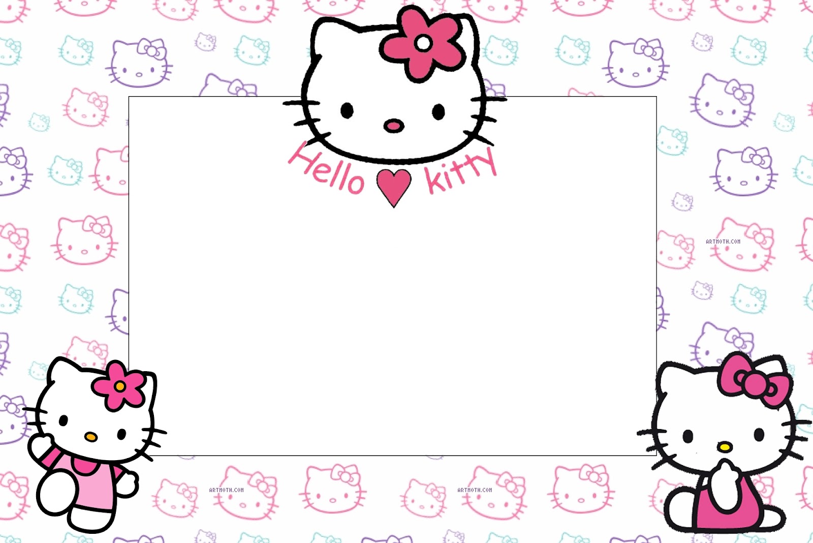 Hello Kitty Party Free Printable Invitations Oh My Fiesta In English