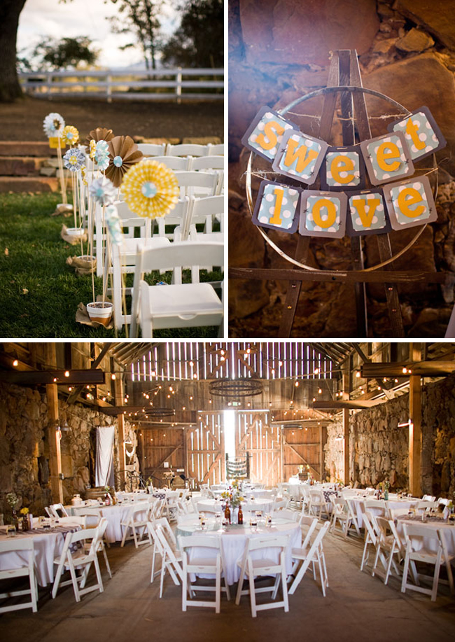 I also love the easy DIY decor ideas from the paper flowers lining the aisle