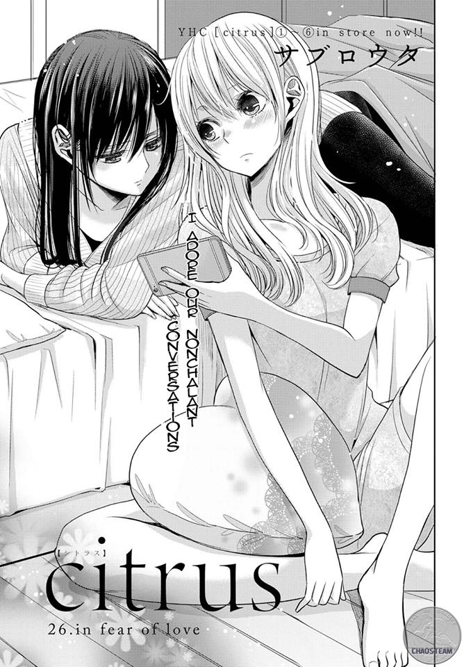 Citrus Chap 26: In Fear of Love | Hot Movie Anime Lesbian Porn Video Tube