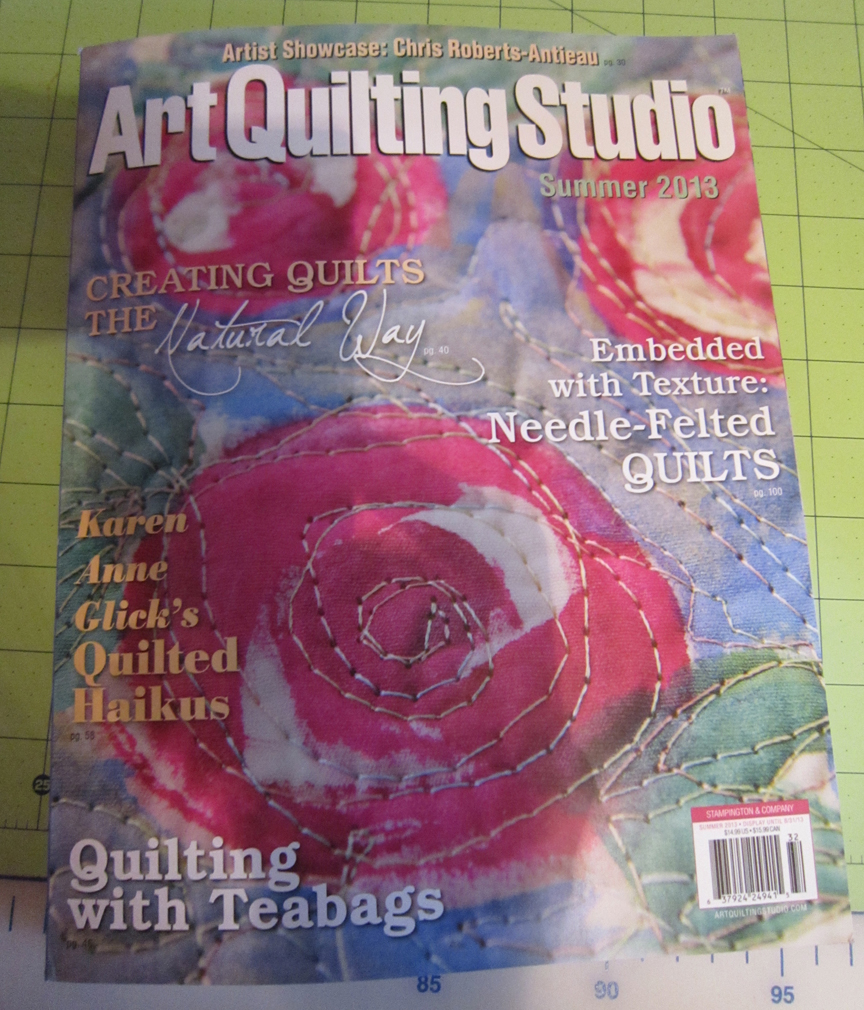 Barbara Strobel Lardon Art quilts Art Quilting Studio Magazine Article