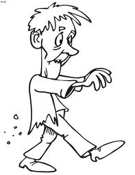 9 Free Zombie Printable Coloring Pages