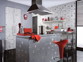 Marzua: Papel pintado para cocinas
