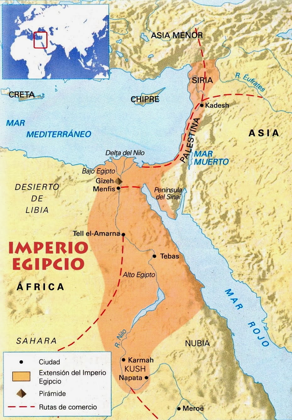 Clases de Ciencias Sociales Mapas del Antiguo Egipto Clases de Ciencias Sociales Mapas del Antiguo Egipto