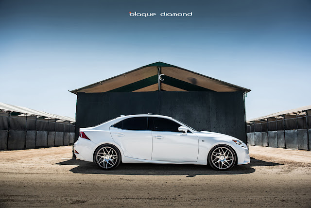 2014 Lexus IS250 Sport With 19 Inch BD-3's in Matte Graphite - Blaque Diamond Wheels