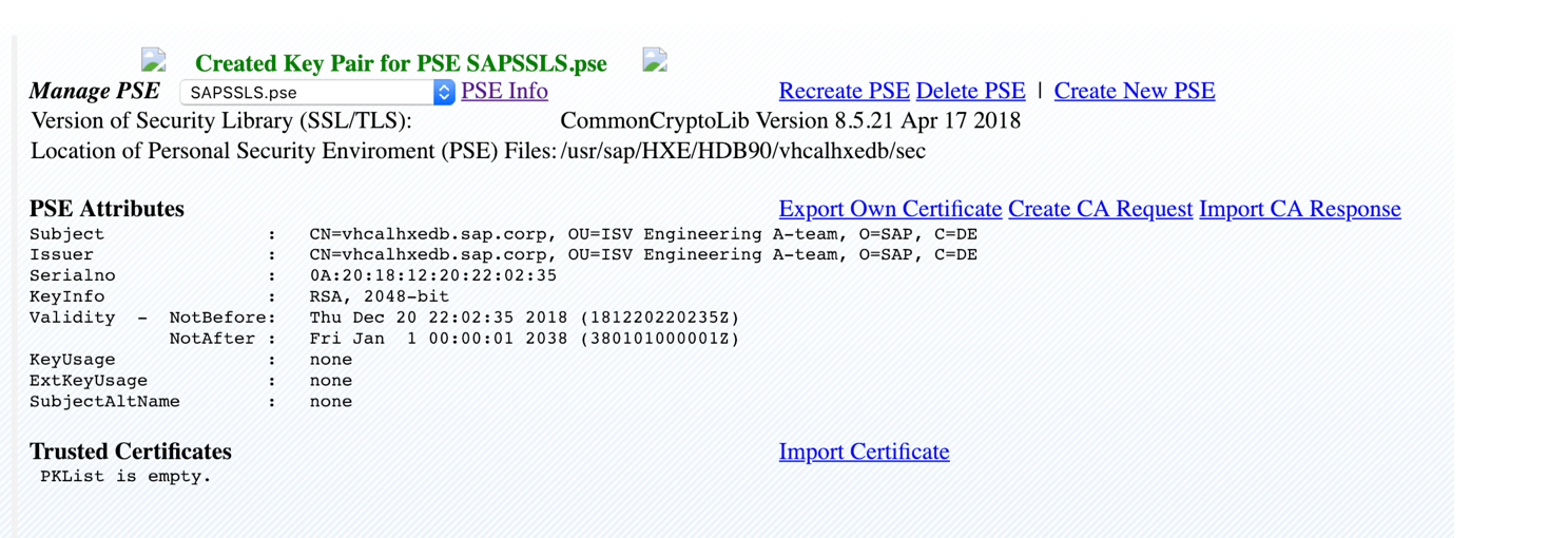 SUBJECTALTNAME. PSE-сертификат в SAP. Import response