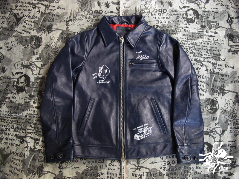 QEE BLOG】: FUCT SSDD PRINTED SINGLE RIDER'S JACKET 直営通販 レザージャケット fuct レザージャケット