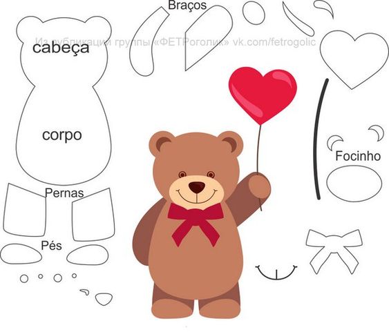 Featured image of post Molde Carinha De Urso De Eva