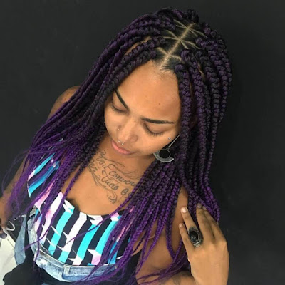 37 Unique Triangle Box Braids Hairstyles 2019 Funky For Black Women Triangle box braids hairstyles have been a stylish and trendy protective hairstyle for bl 37 Unique Triangle Box Braids Hairstyles 2019 Funky For Black Women